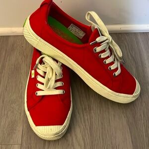 CARIUMA red sneekers.  Worn once.